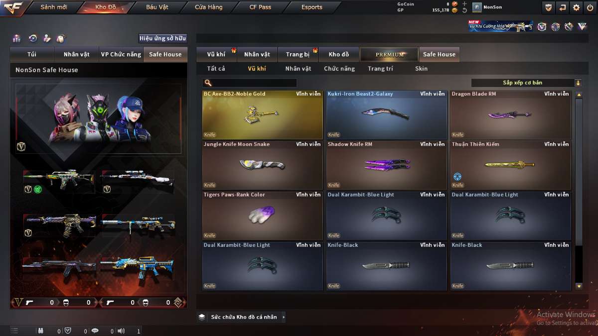 shop acc cf uy tin gia re